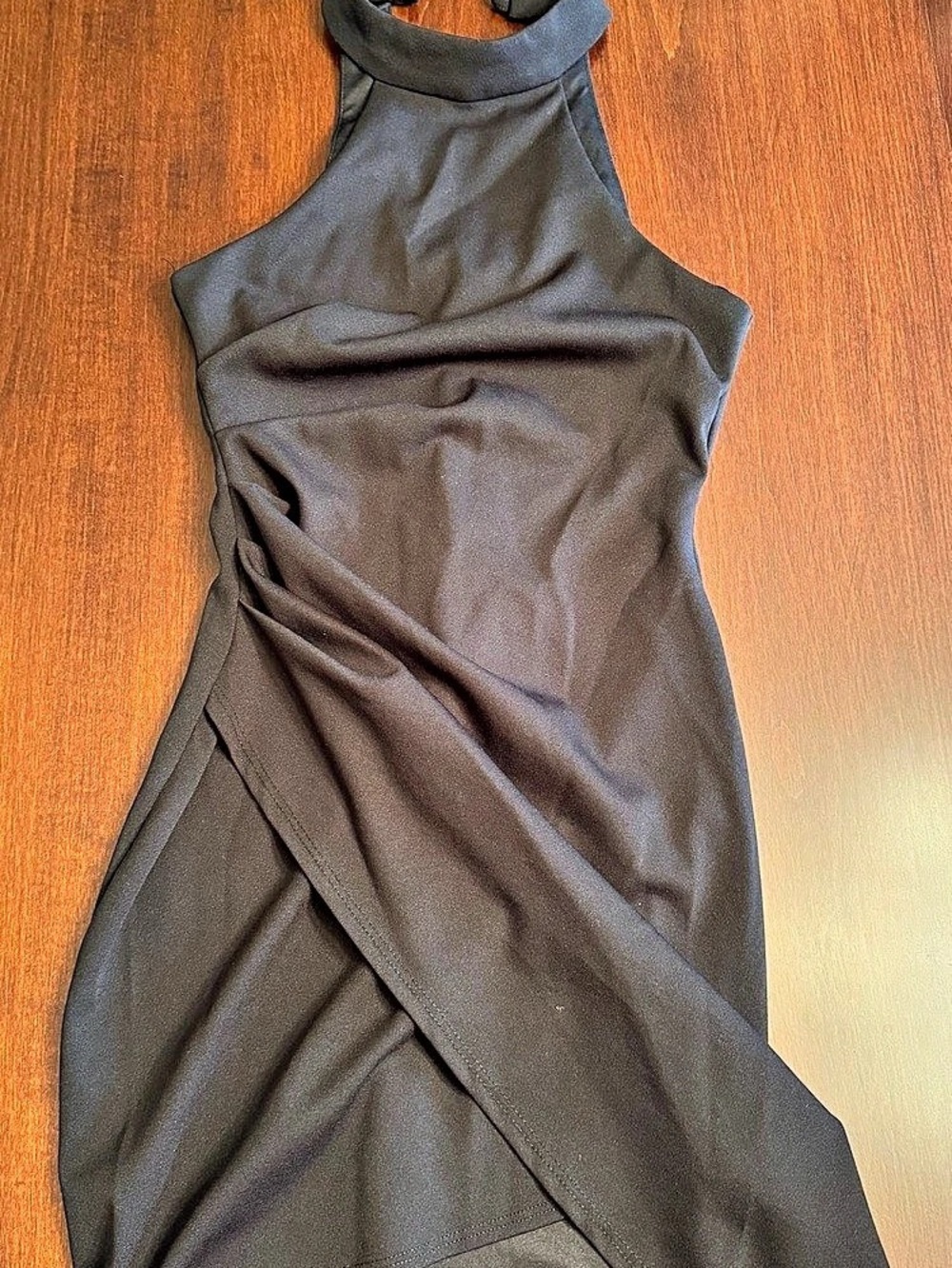 B. Darlin Black Halter Dress Size 3/4 Like New